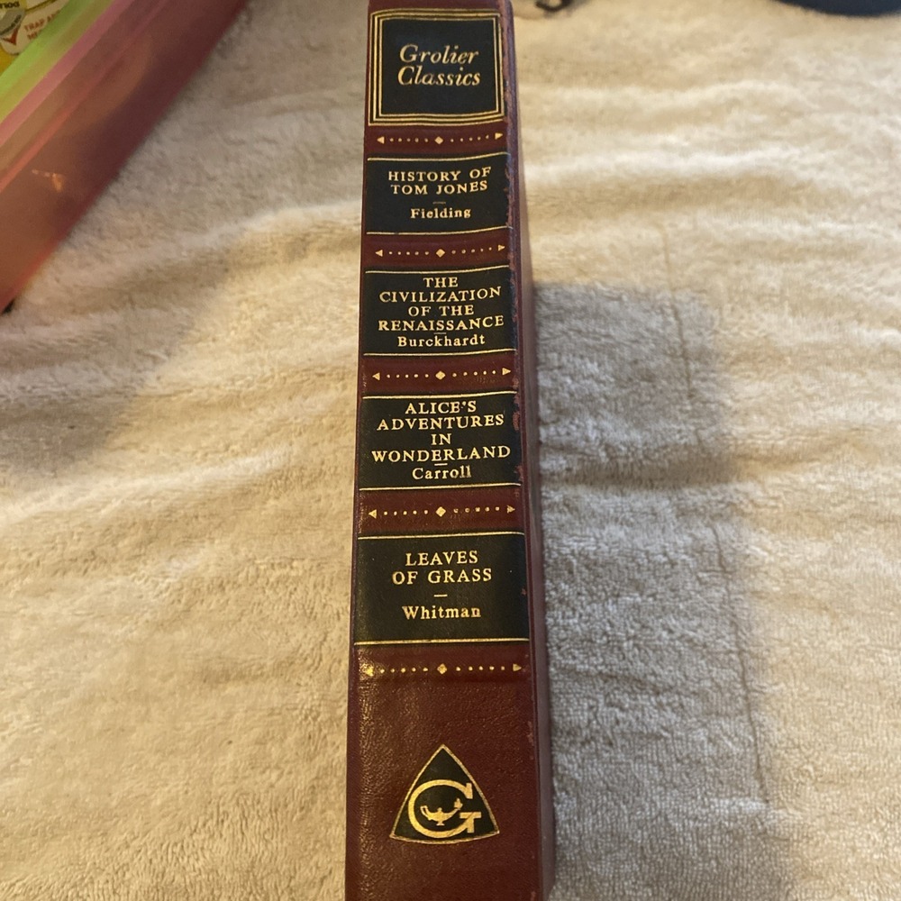 Grolier-1956-Tom Jones-Civilization‎ of Renaissance-Alice Wndrland -Leaves Grass